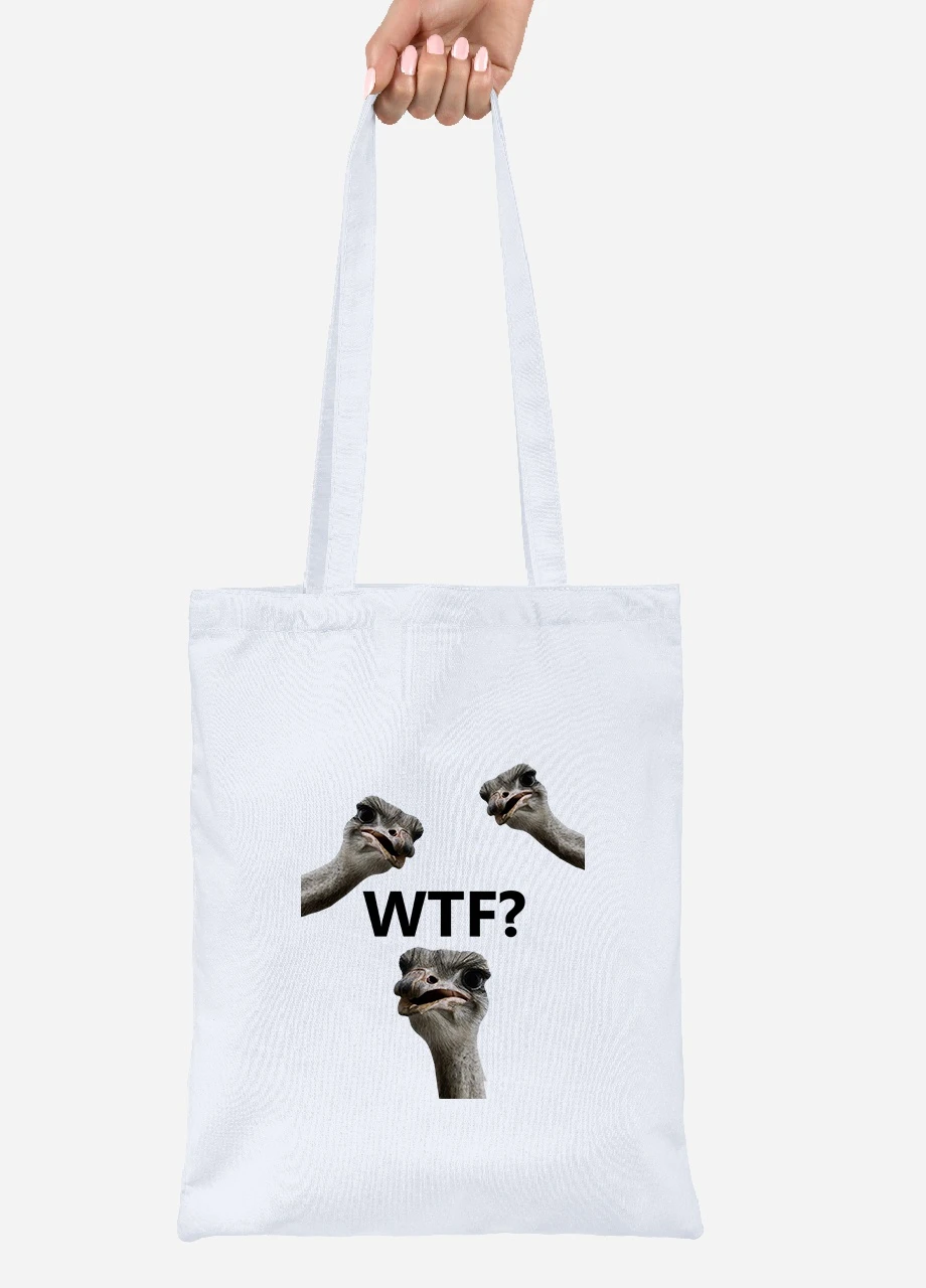 Эко сумка шопер Птицы SWAG (92102-1540) белая MobiPrint Lite (256924912)