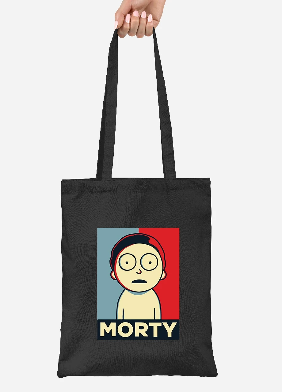 Еко-сумка шоппер Рік Санчез Рік та Морті (Rick Sanchez Rick and Morty) (92102-2931-BK) чорна MobiPrint Lite (256923325)