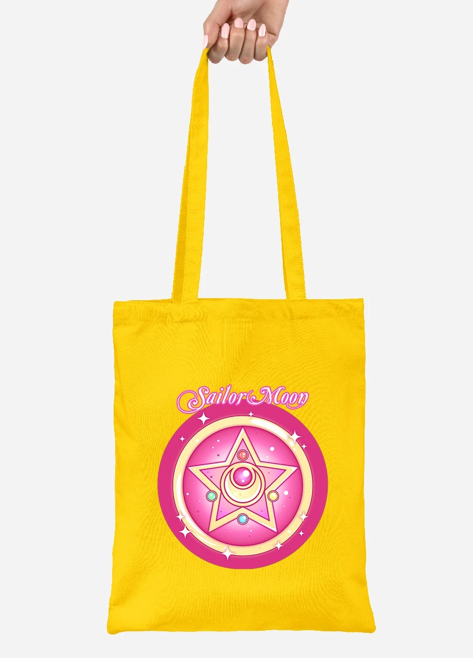 Эко сумка шопер Сейлор Мун (Sailor Moon) (92102-2918-SY) желтая MobiPrint Lite (256922722)