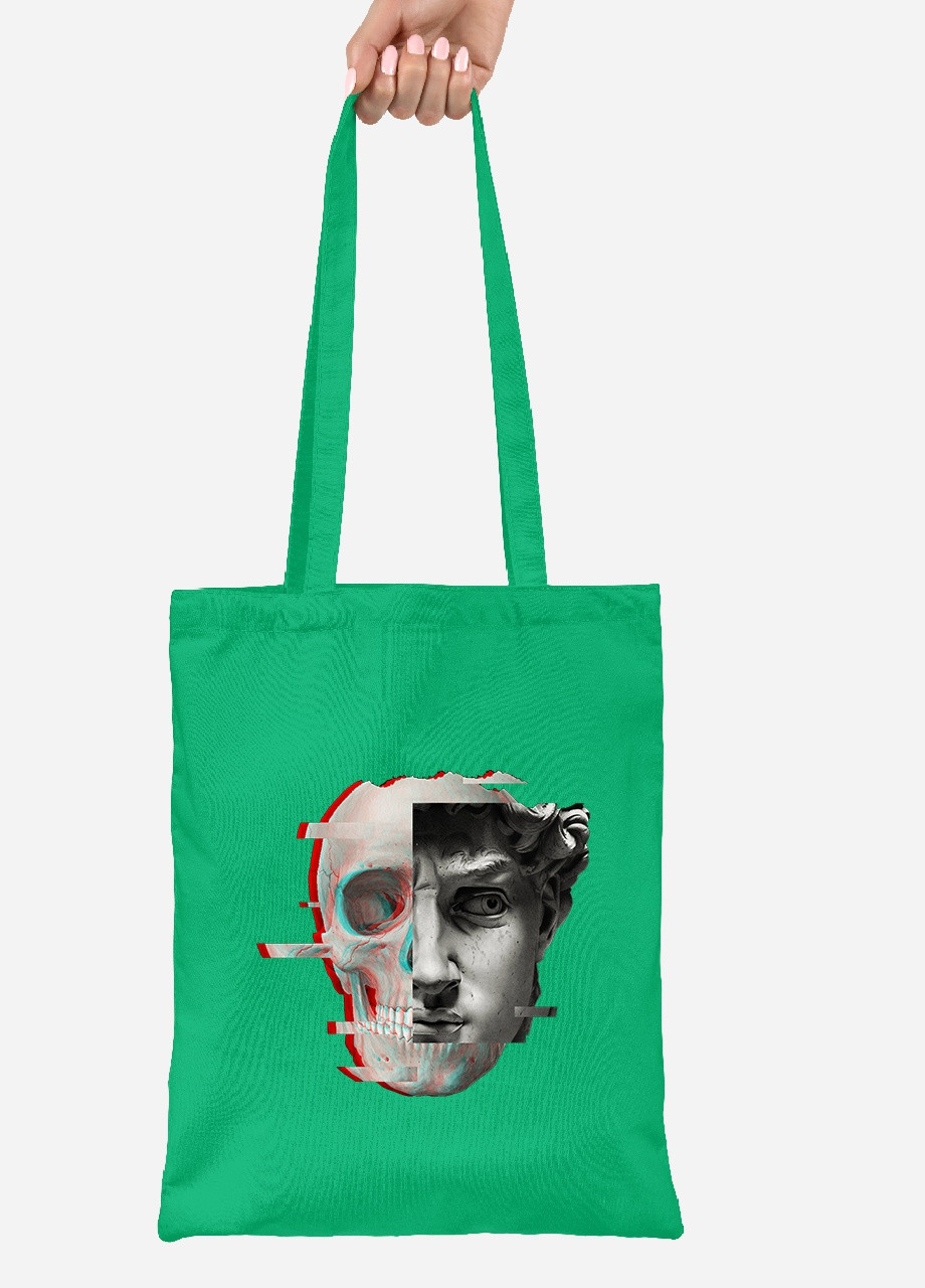 Еко-сумка шоппер Давид (David Renaissance) (92102-1585-KG) зелена MobiPrint Lite (256922695)