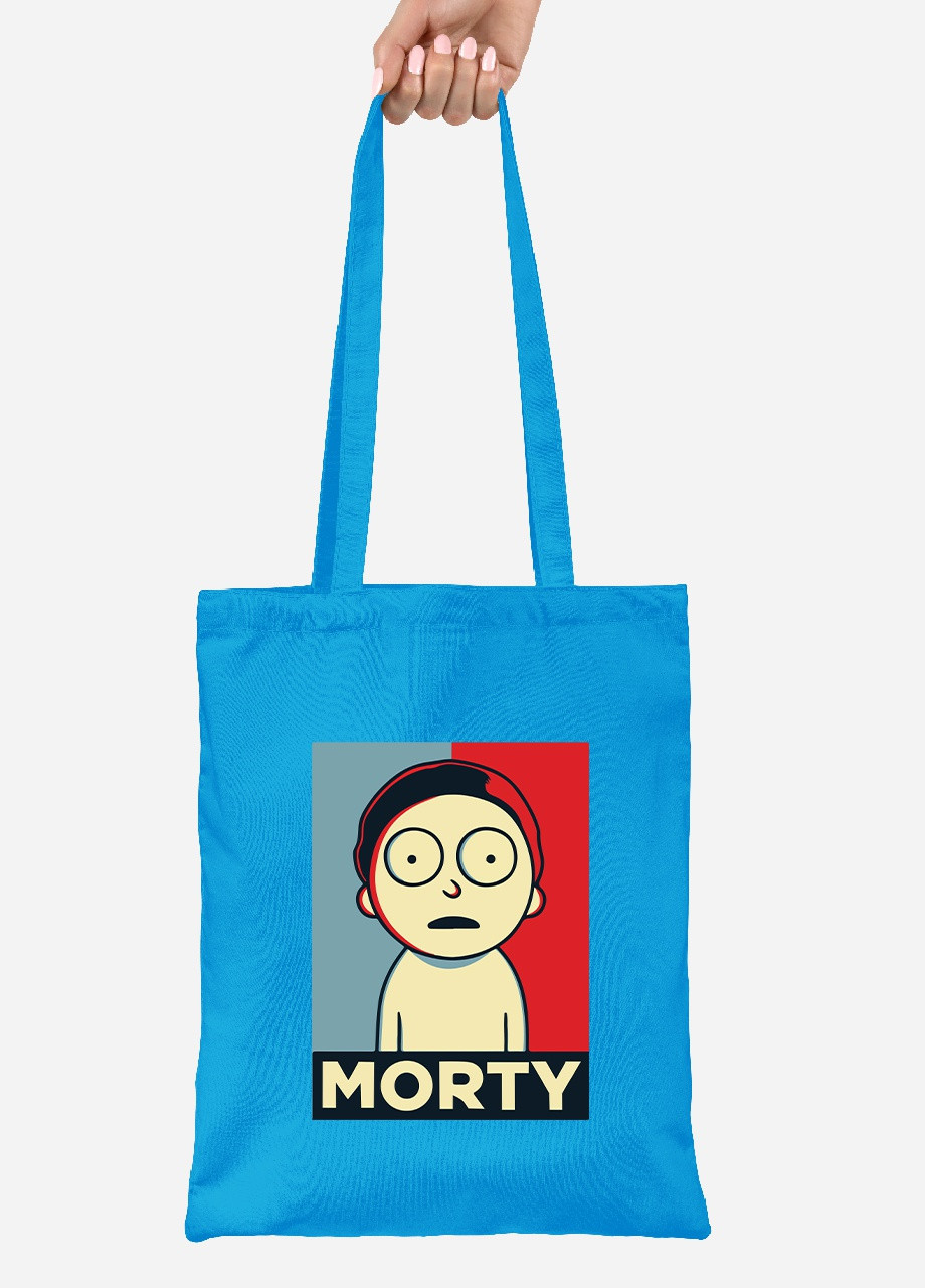 Еко-сумка шоппер Рік Санчез Рік та Морті (Rick Sanchez Rick and Morty) (92102-2931-BL) синя MobiPrint Lite (256921518)
