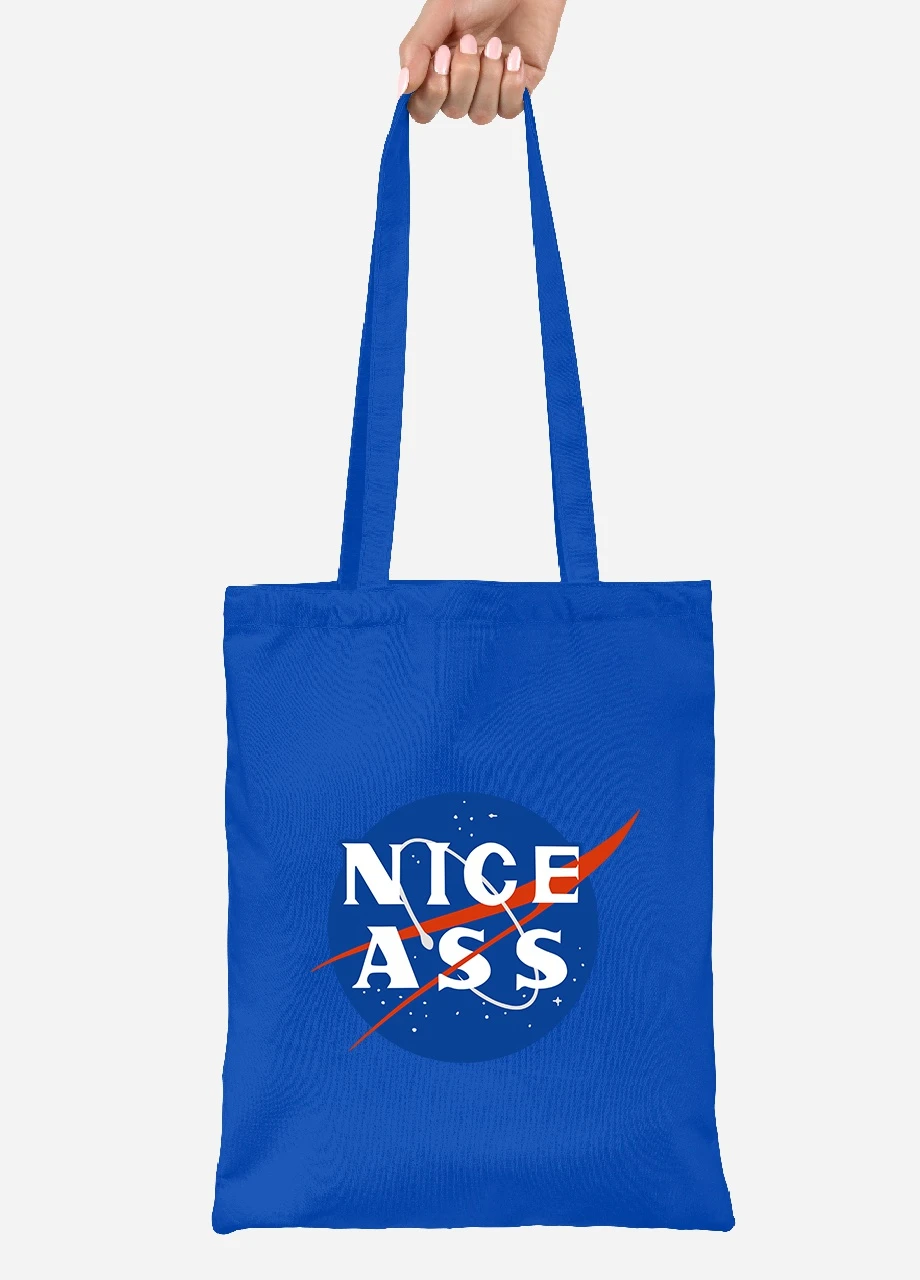 Еко-сумка шоппер Наса (NASA) (92102-2017-SK) голуба MobiPrint Lite (256921246)