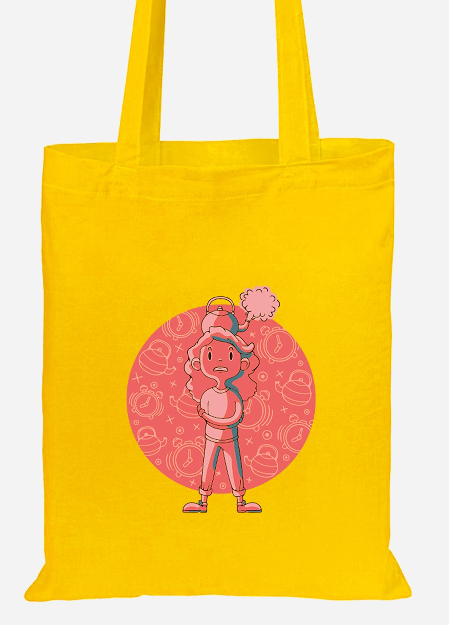 Еко-сумка шоппер Стрес (92102-2027-SY) жовта MobiPrint Lite (256922837)