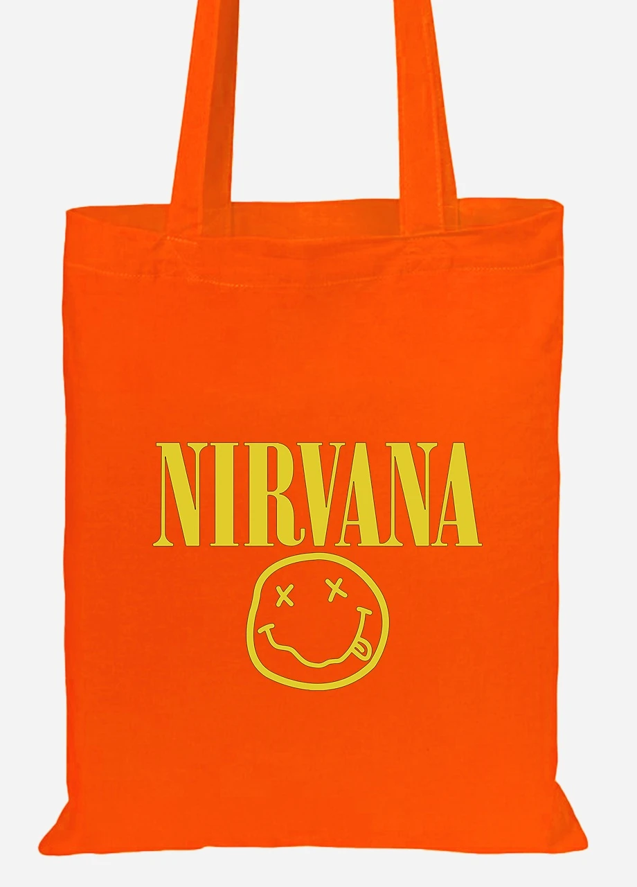 Эко сумка шопер Нирвана (Nirvana) (92102-1964-OG) оранжевая MobiPrint Lite (256922273)