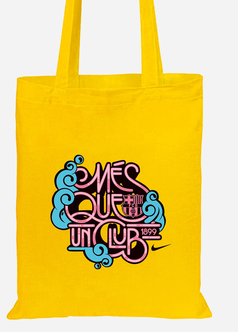 Еко-сумка шоппер Футбольний арт (92102-2035-SY) жовта MobiPrint Lite (256924836)