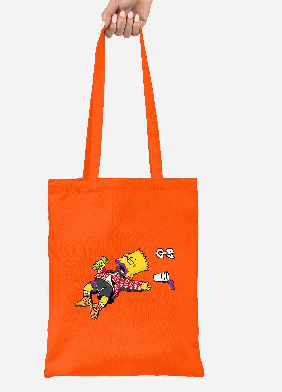 Эко сумка шопер Нет будущего (No Future) (92102-2018-OG) оранжевая MobiPrint lite (256920232)