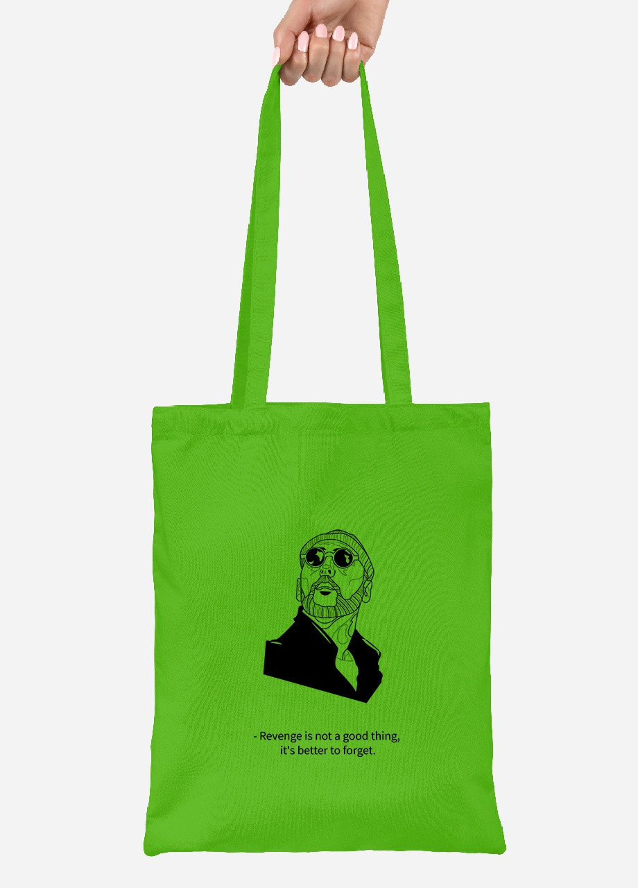 Эко сумка шопер Леон киллер (Leon) (92102-1451-LM) салатовая MobiPrint Lite (256921143)