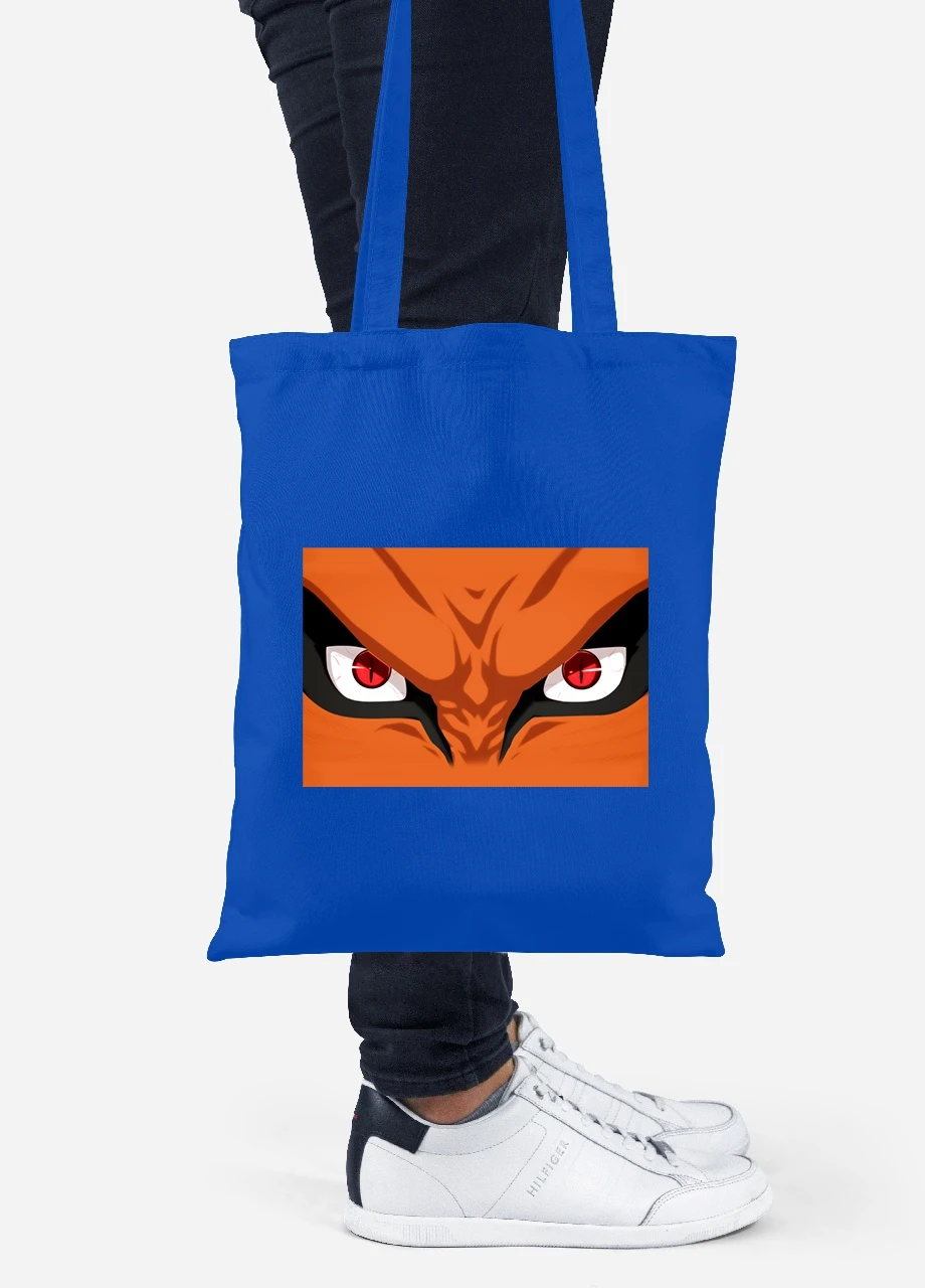 Эко сумка шопер Наруто (Naruto) (92102-3080-SK) голубая MobiPrint Lite (256922605)
