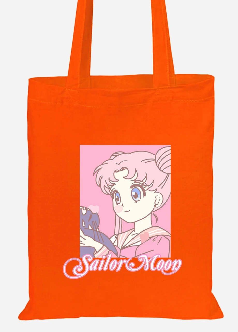 Еко-сумка шоппер Сейлор Мун (Sailor Moon) (92102-2914-OG) помаранчева MobiPrint Lite (256923475)