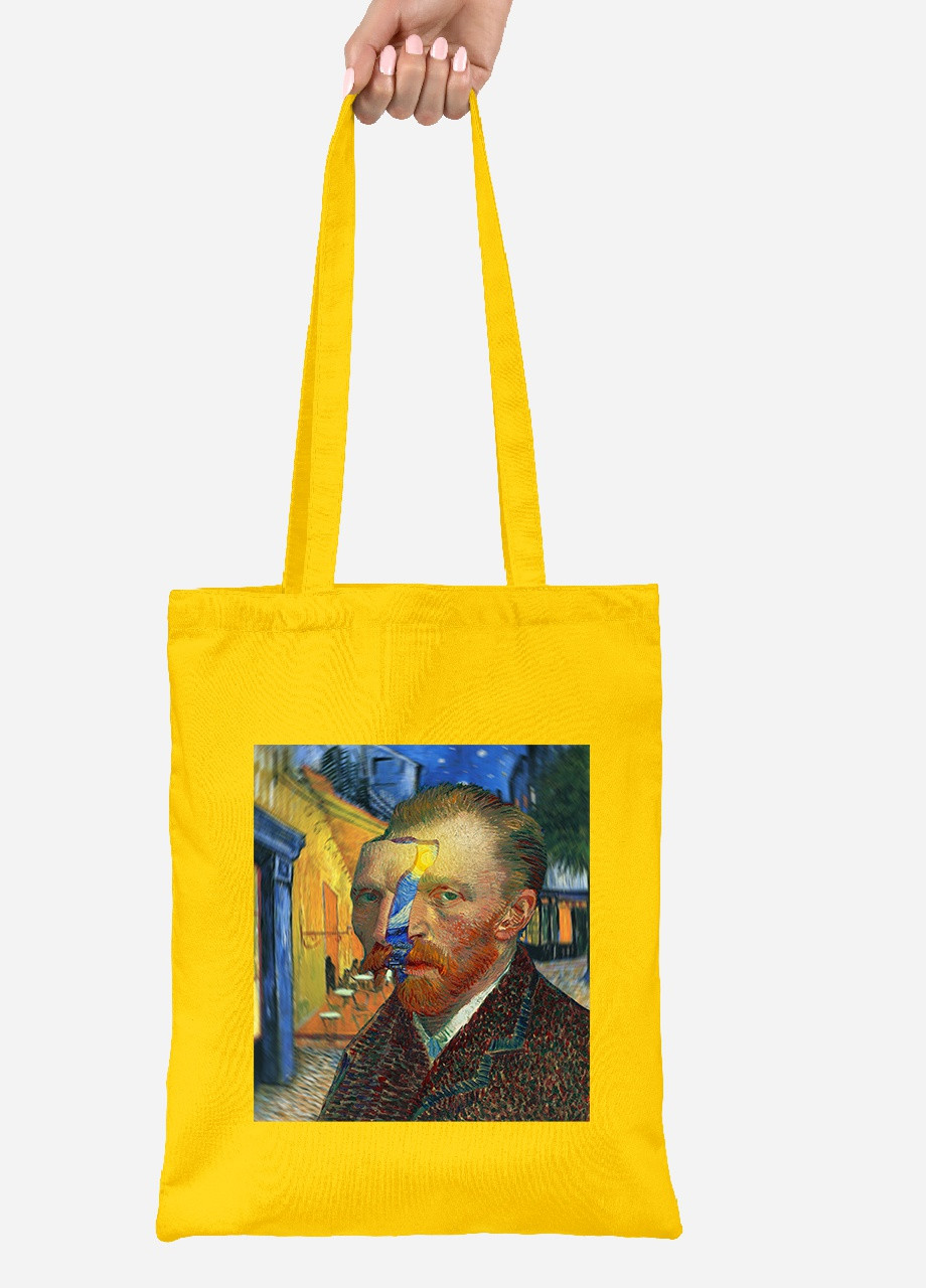 Эко сумка шопер Винсент Ван Гог (Vincent van Gogh) (92102-2968-SY) желтая MobiPrint Lite (256924632)