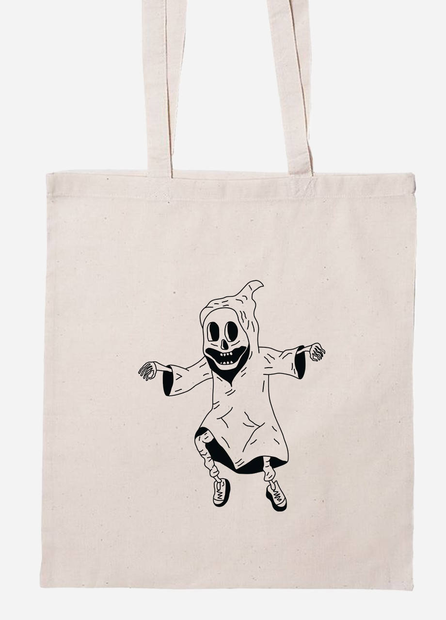 Еко-сумка шоппер Скелетон (92102-2085-BG) бежева MobiPrint Lite (256920648)