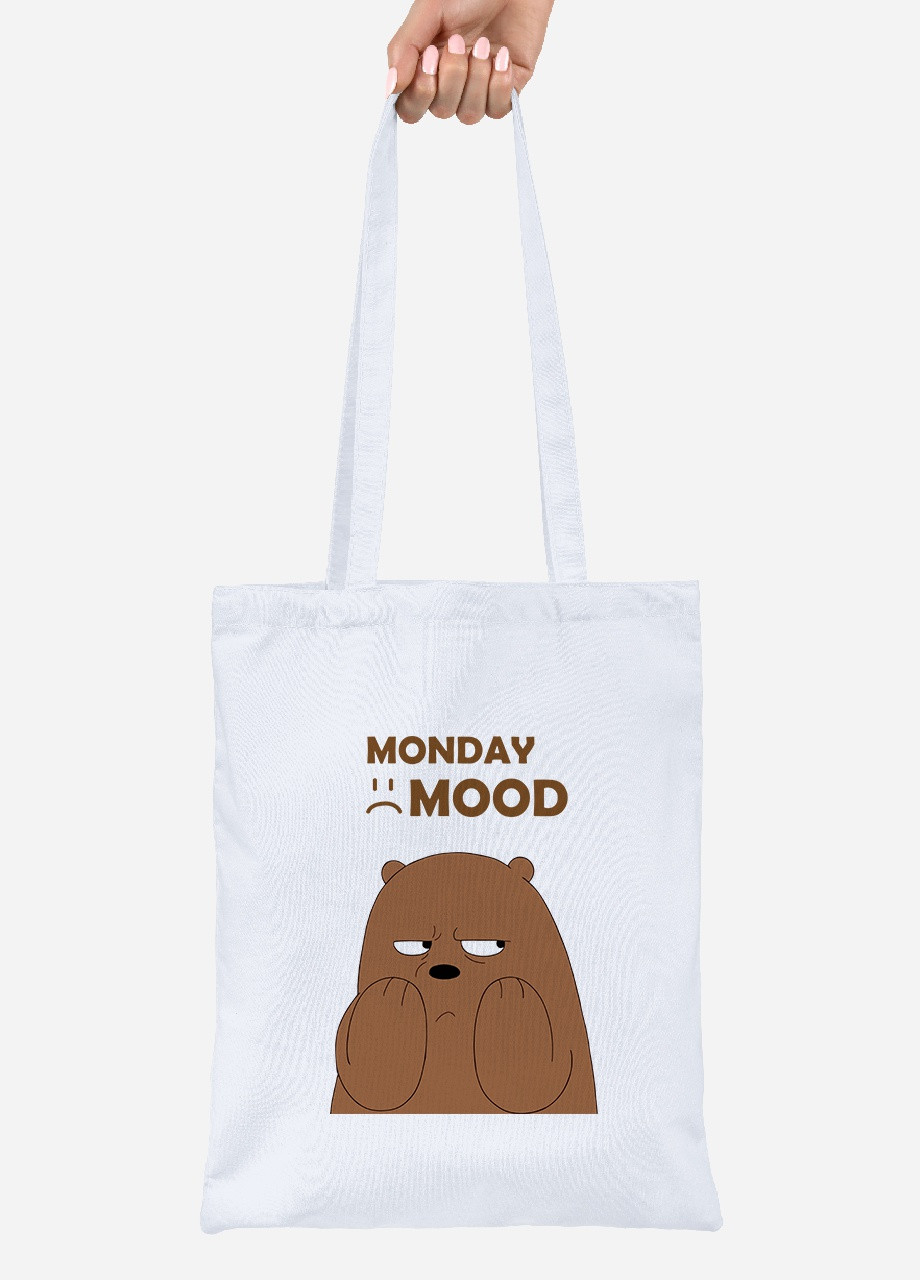 Эко сумка шопер Вся правда о медведях (We Bare Bears) (92102-2900) белая MobiPrint Lite (256922689)