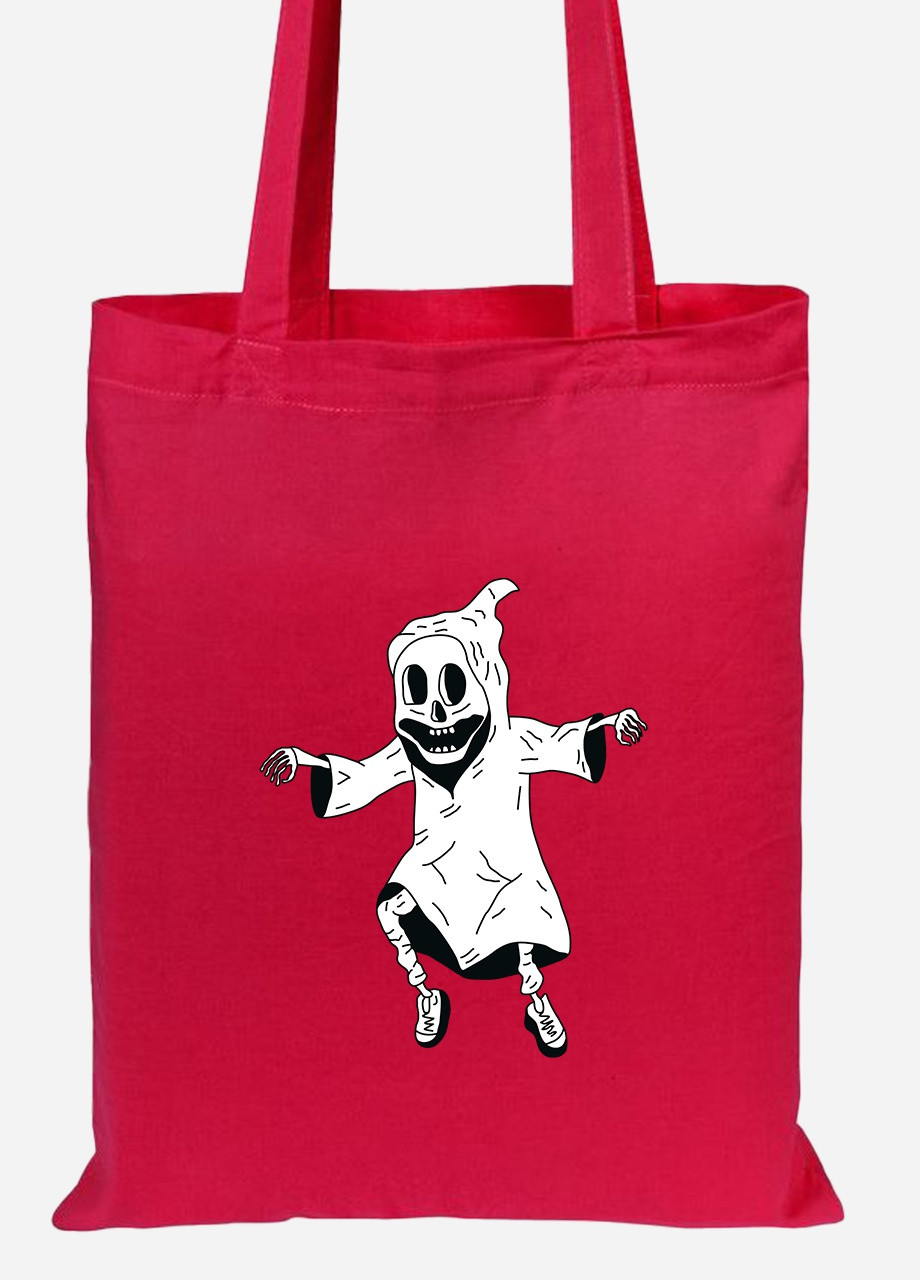 Еко-сумка шоппер Скелетон (92102-2085-RD) червона MobiPrint Lite (256923479)