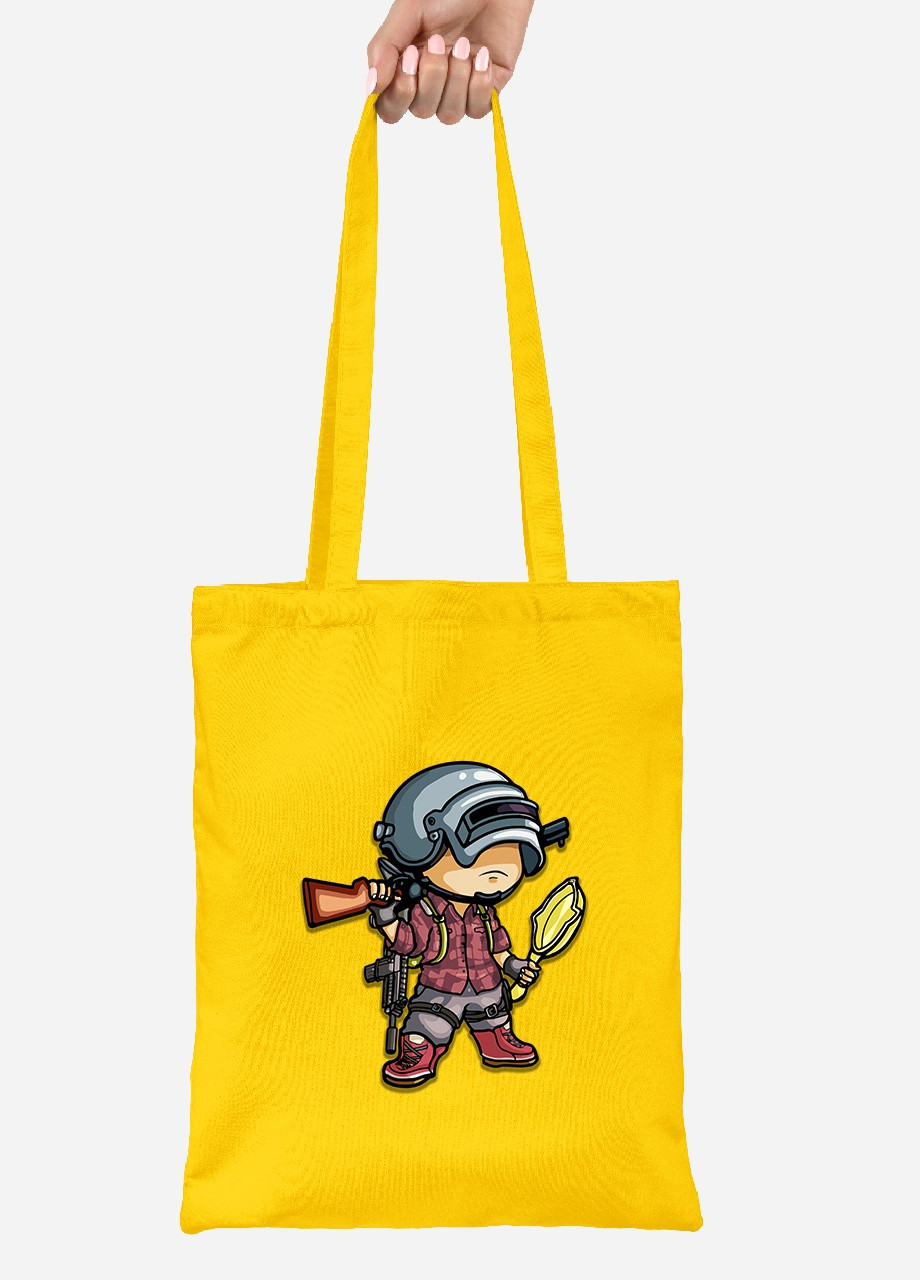 Эко сумка шопер PUBG (92102-1710-SY) желтая MobiPrint Lite (256923107)