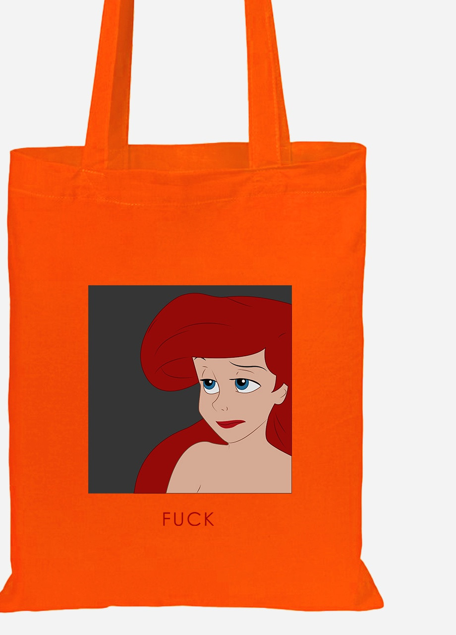 Еко-сумка шоппер Русалка (92102-1442-OG) помаранчева MobiPrint Lite (256924361)