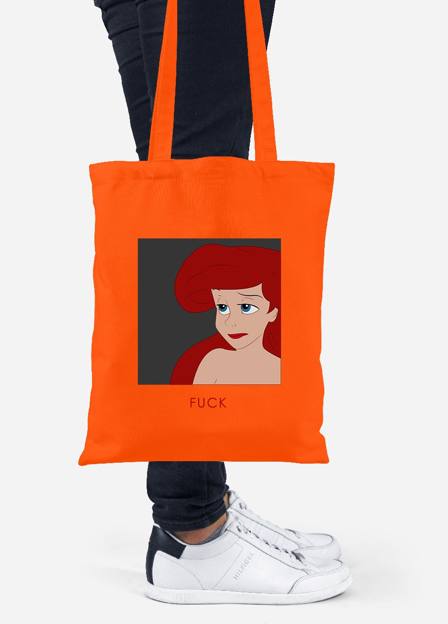 Еко-сумка шоппер Русалка (92102-1442-OG) помаранчева MobiPrint Lite (256924361)