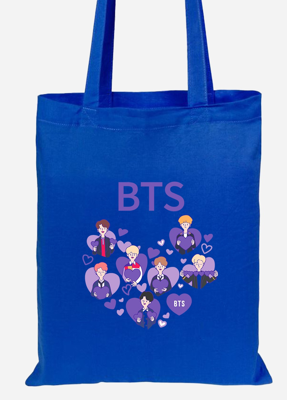 Еко-сумка шоппер БТС (BTS) (92102-3273-SK) голуба MobiPrint Lite (256921271)