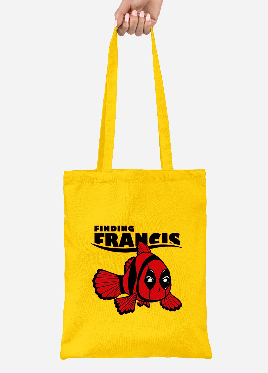 Еко-сумка шоппер Дедпул (92102-1992-SY) жовта MobiPrint Lite (256924843)