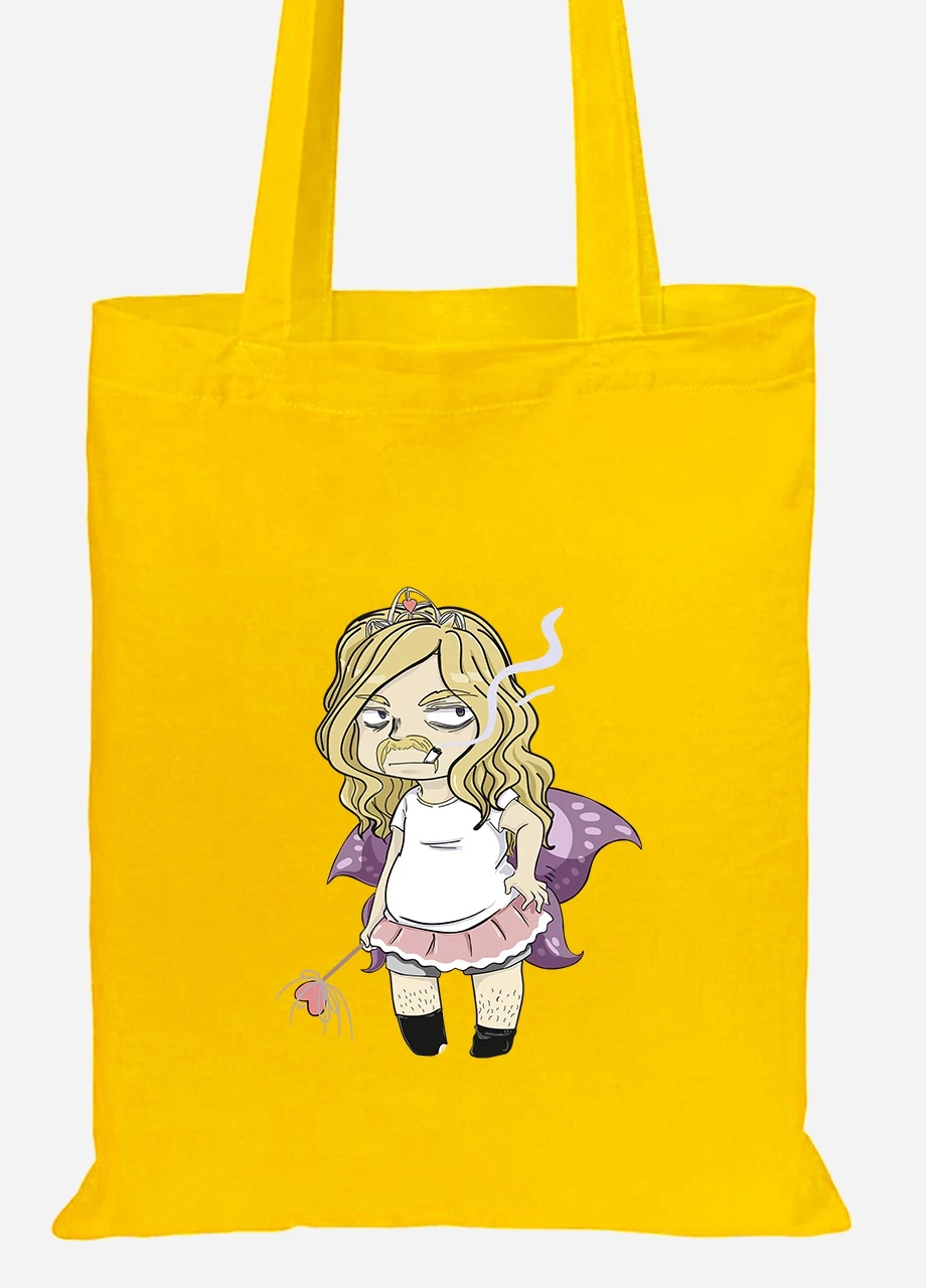 Еко-сумка шоппер Зубна Фея (92102-2090-SY) жовта MobiPrint Lite (256922582)
