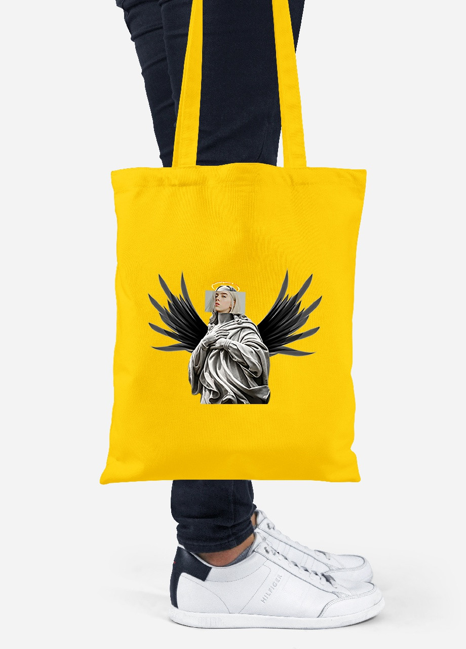 Еко-сумка шоппер Біллі Айліш Ренесанс (Billie Eilish Renaissance) (92102-1205-SY) жовта MobiPrint Lite (256920674)