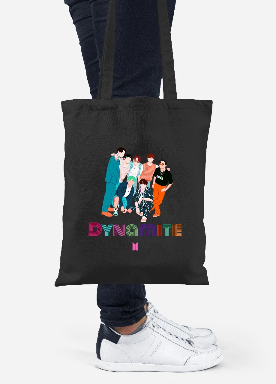 Эко сумка шопер БТС (BTS) (92102-3270-BK) черная MobiPrint Lite (256923921)