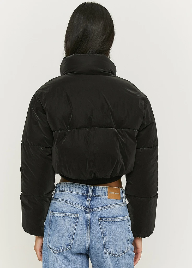 Чорна демісезонна куртка Tally Weijl Formal Jackets - WOMEN WOVEN PADDED JACKET