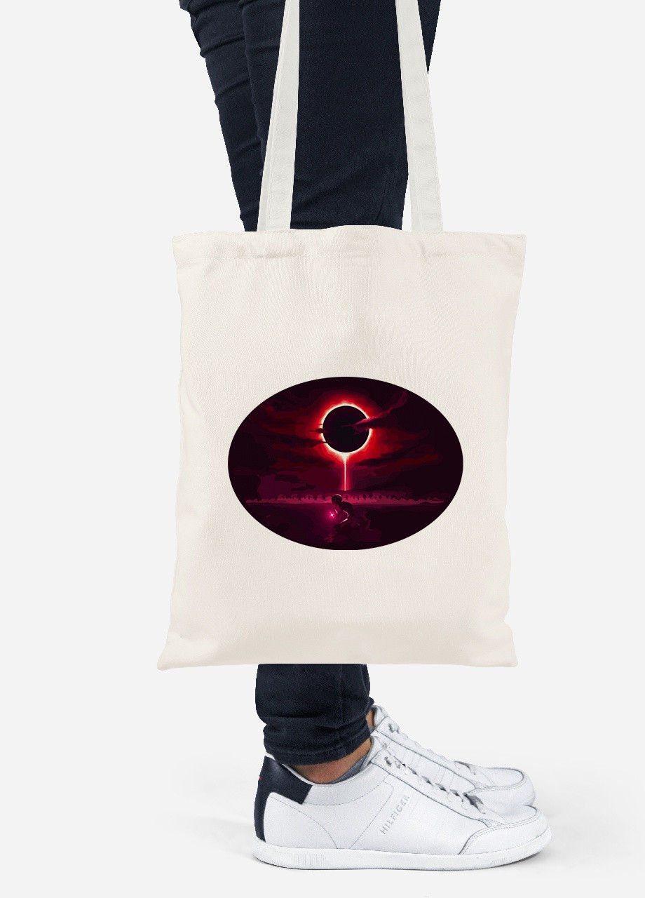 Еко-сумка шоппер Берсерк Гріффіт затемнення (Berserk Griffith) (92102-3484-BG) бежева MobiPrint lite (256945158)