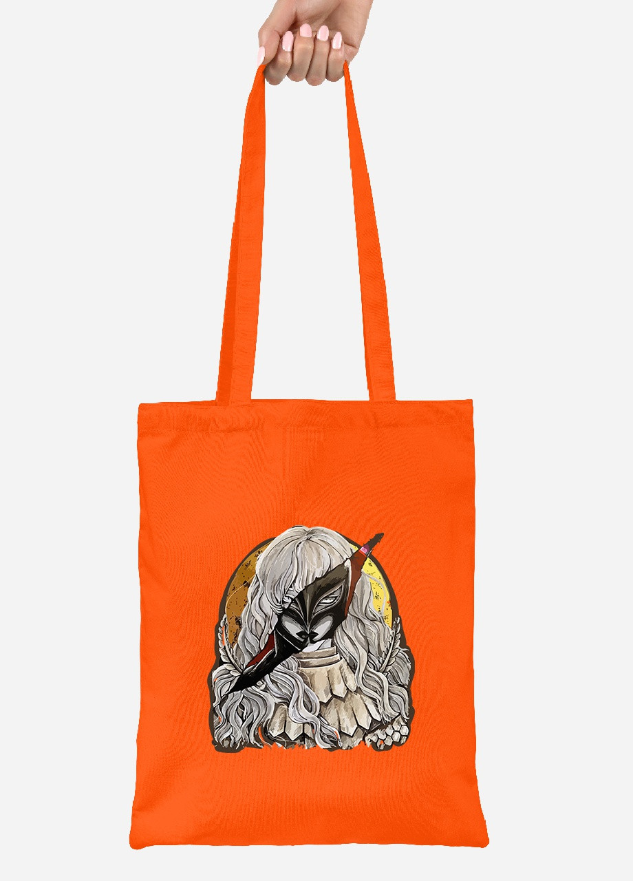 Еко-сумка шоппер Берсерк Гріффіт-Фемто портрет (Berserk Griffith) (92102-3485-OG) помаранчева MobiPrint Lite (256944456)