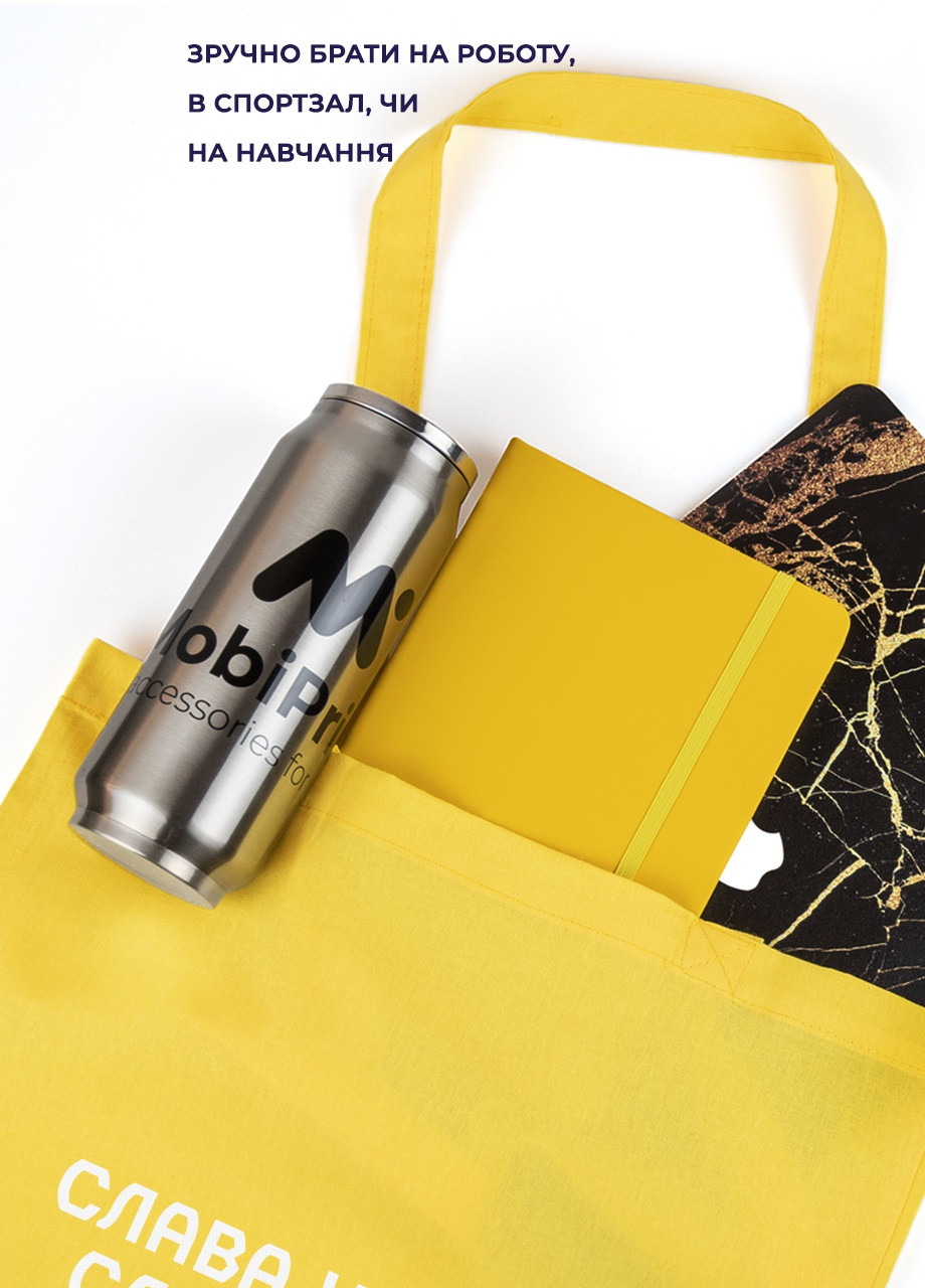 Эко сумка шопер Слава Украины, Слава Нации и… Российской Федерации. (92102-3702-RD) красная MobiPrint Lite (256945407)