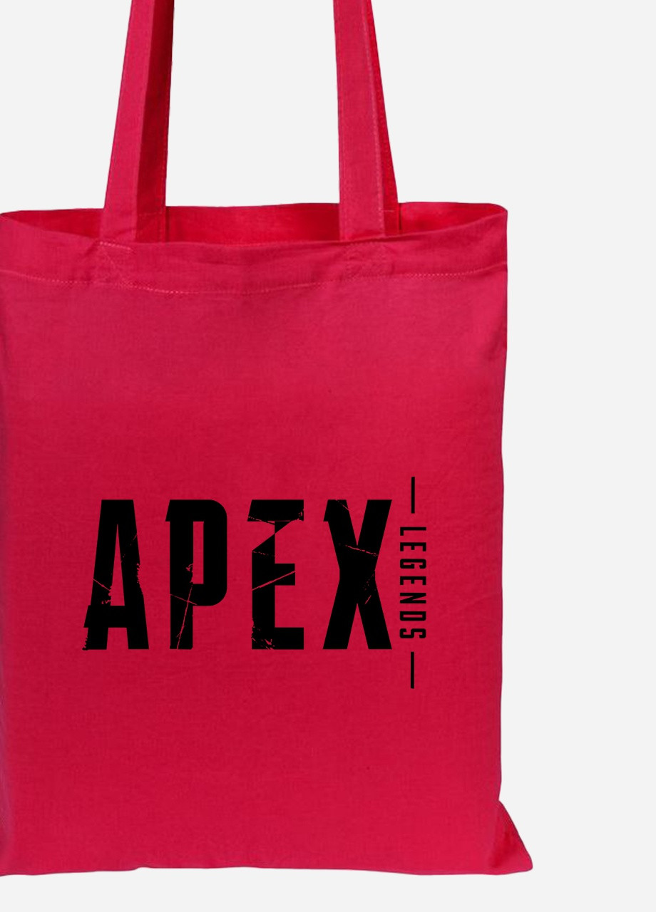 Эко сумка шопер Апекс ледженс лого(Apex Legends logo) (92102-3499-RD) красная MobiPrint lite (256944647)