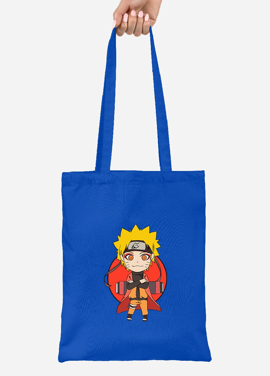 Еко-сумка шоппер Наруто (Naruto) (92102-3478-SK) голуба MobiPrint Lite (256943451)