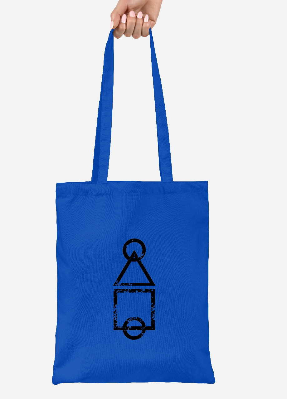 Эко сумка шопер Игровое поле Игра в кальмара (Squid Game) (92102-3375-SK) голубая MobiPrint lite (256945269)