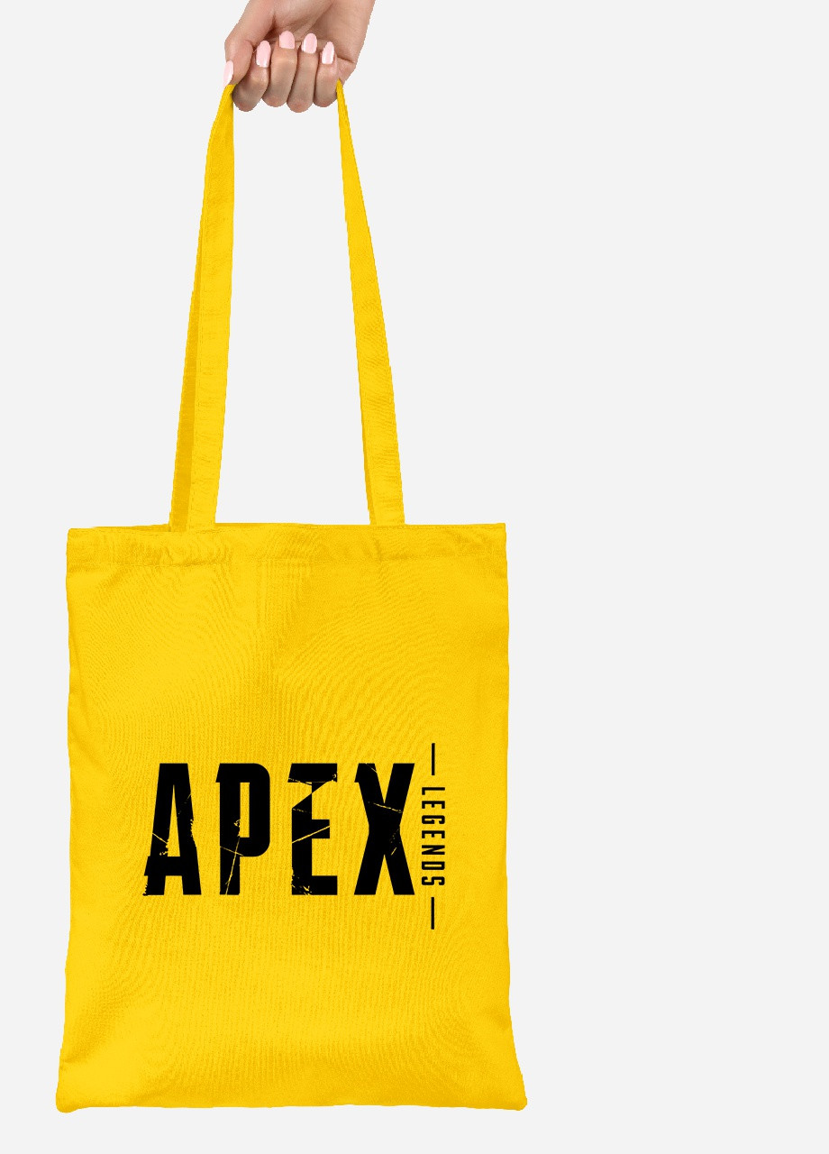 Эко сумка шопер Апекс ледженс лого(Apex Legends logo) (92102-3499-SY) желтая MobiPrint Lite (256945735)