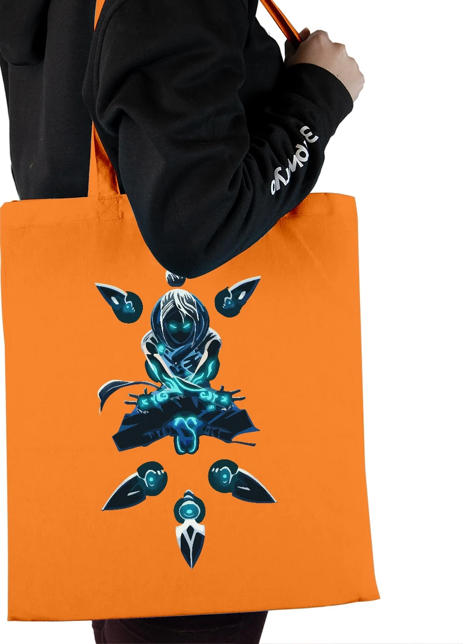 Еко-сумка шоппер Валорант Джетт клинки (Valorant Jett) (92102-3538-OG) помаранчева MobiPrint Lite (256945102)