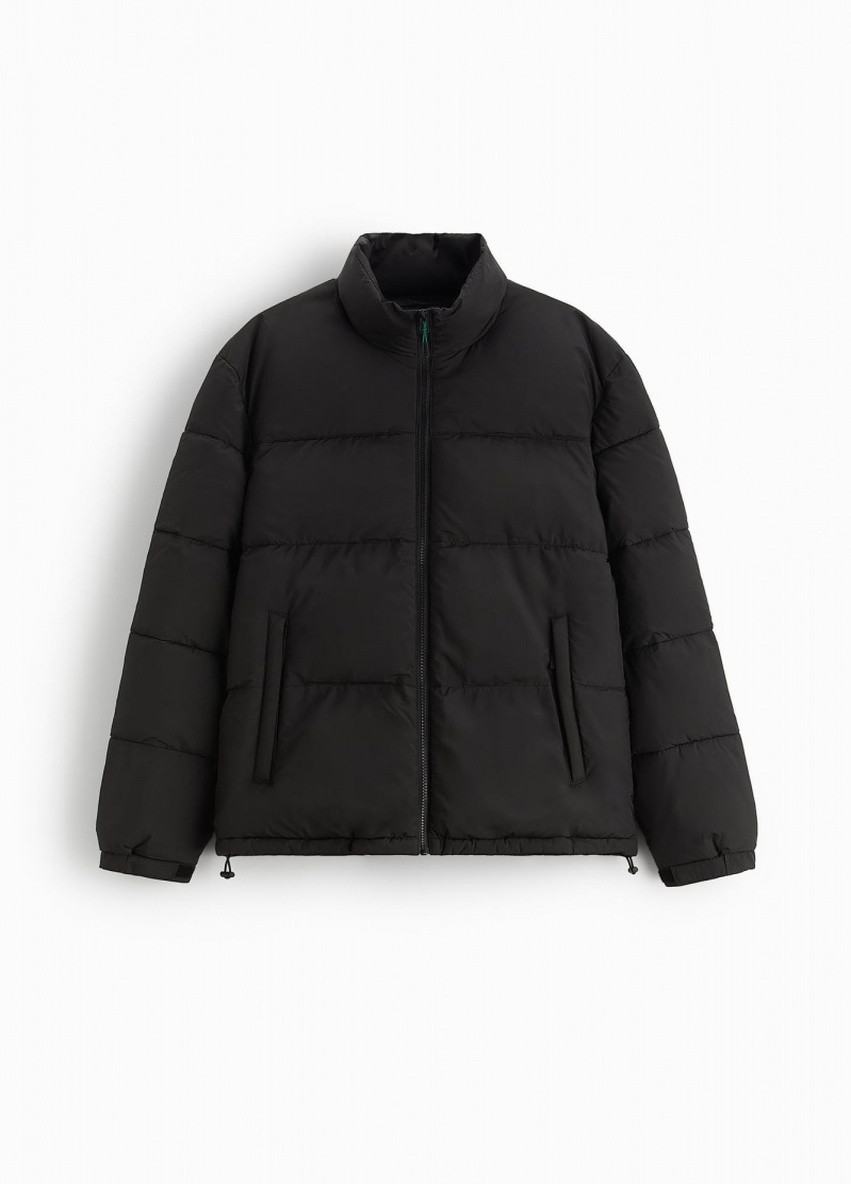 Черная зимняя куртка зимняя Zara BLACK 8574 350