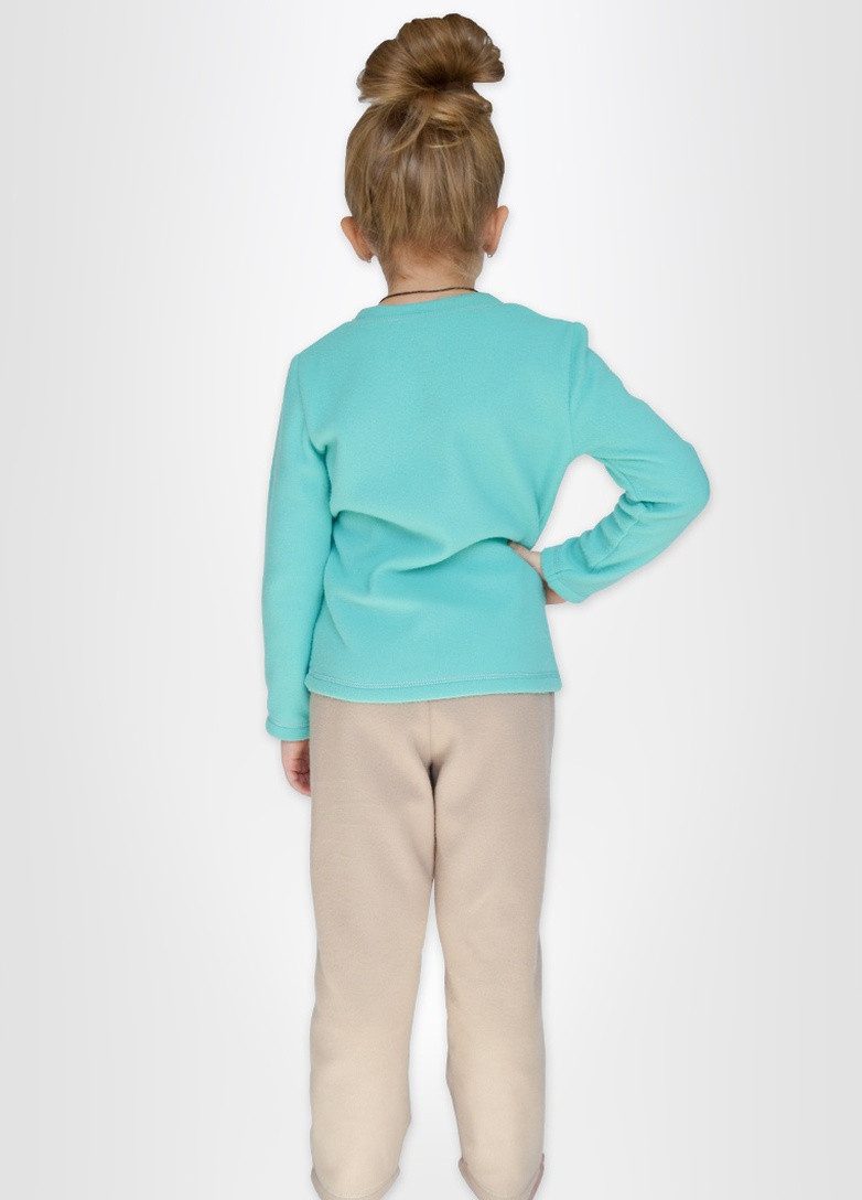 Голубая всесезон комплект детский 2-х предм.(джемпер и штаны) лонгслив + брюки Роза