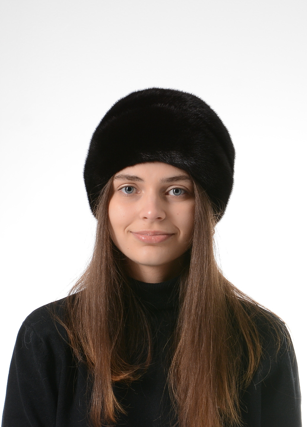 Жіноча зимова норкова шапка Меховой Стиль конфетка (256957824)