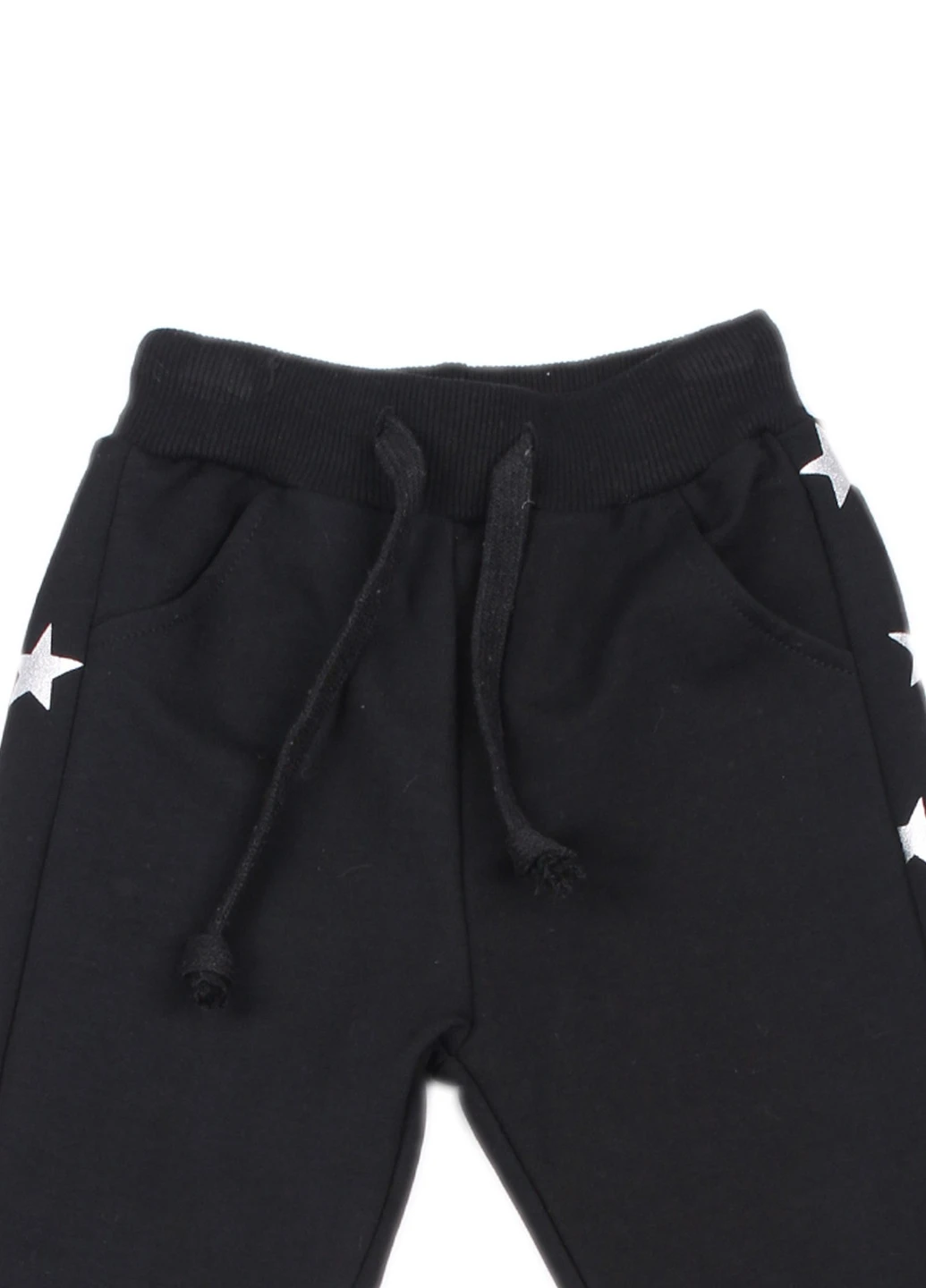Черные спортивные демисезонные брюки No Brand
