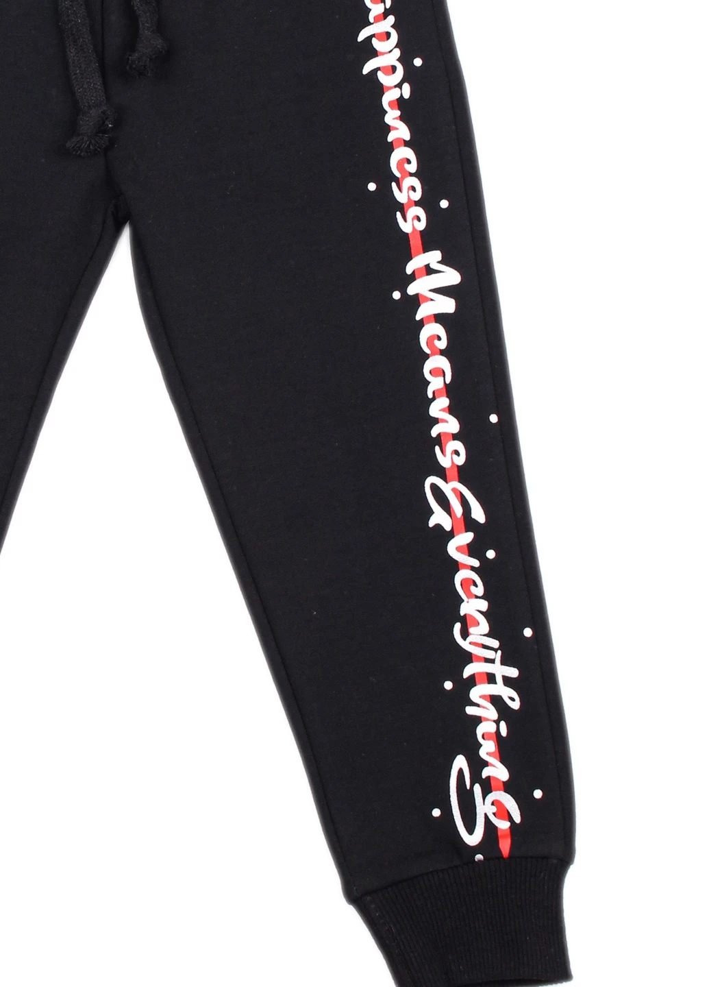 Черные спортивные демисезонные брюки No Brand