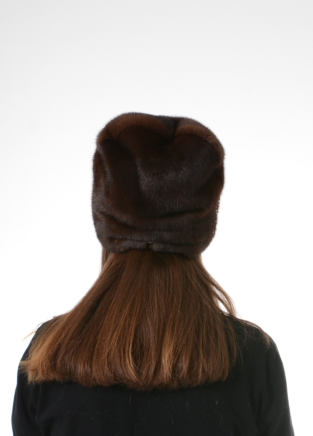 Жіноча зимова норкова шапка кубанка зі стразами. Меховой Стиль кубанка (256979403)