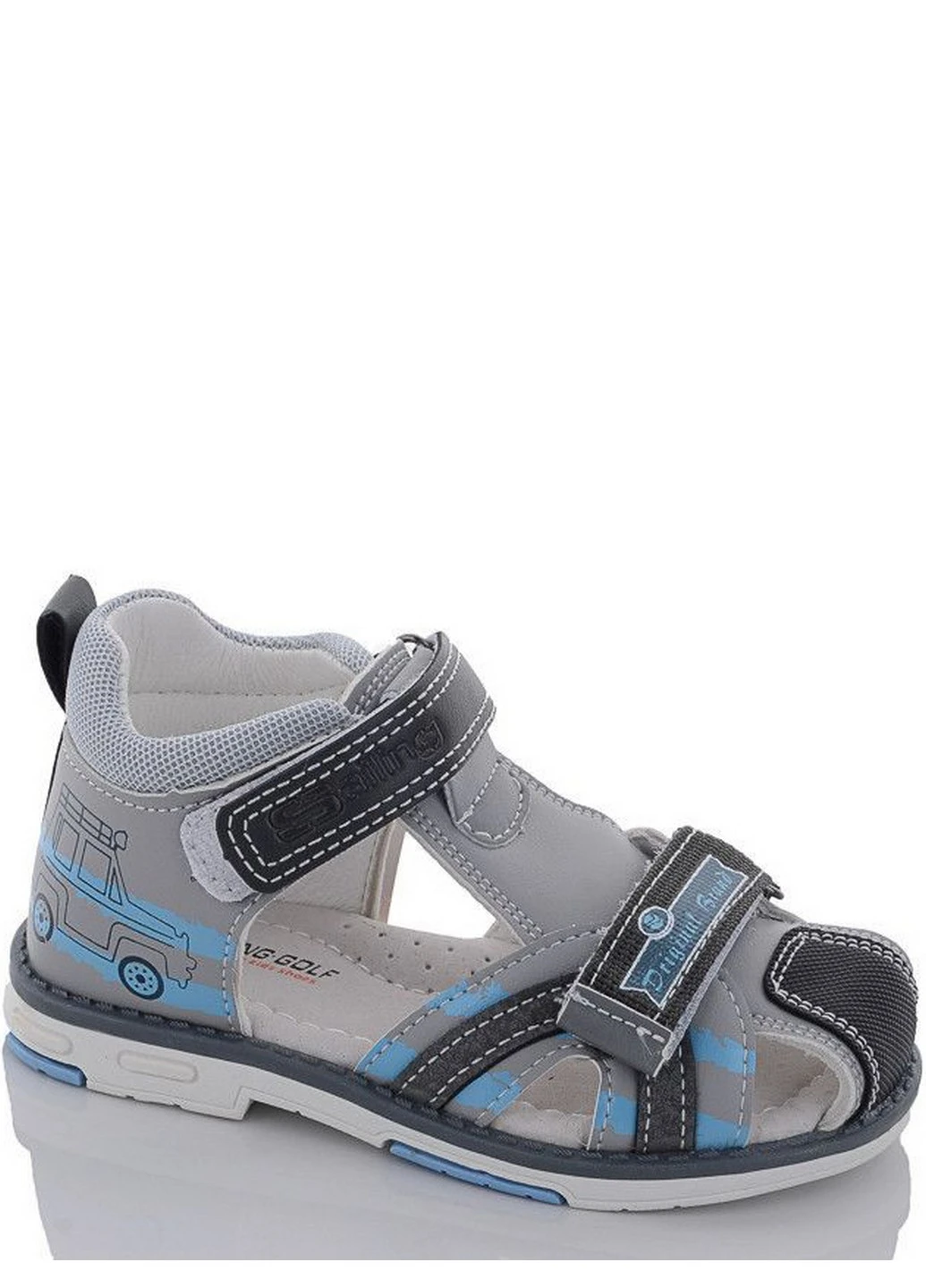 Серые кэжуал сандалии k20263-2 Jong Golf