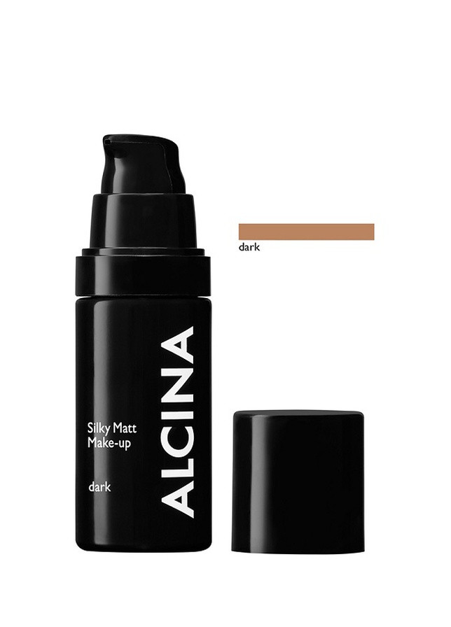 Тональный крем матирующий с шелковой основой dark 30 мл Make-up Alcina silky matt (256974599)