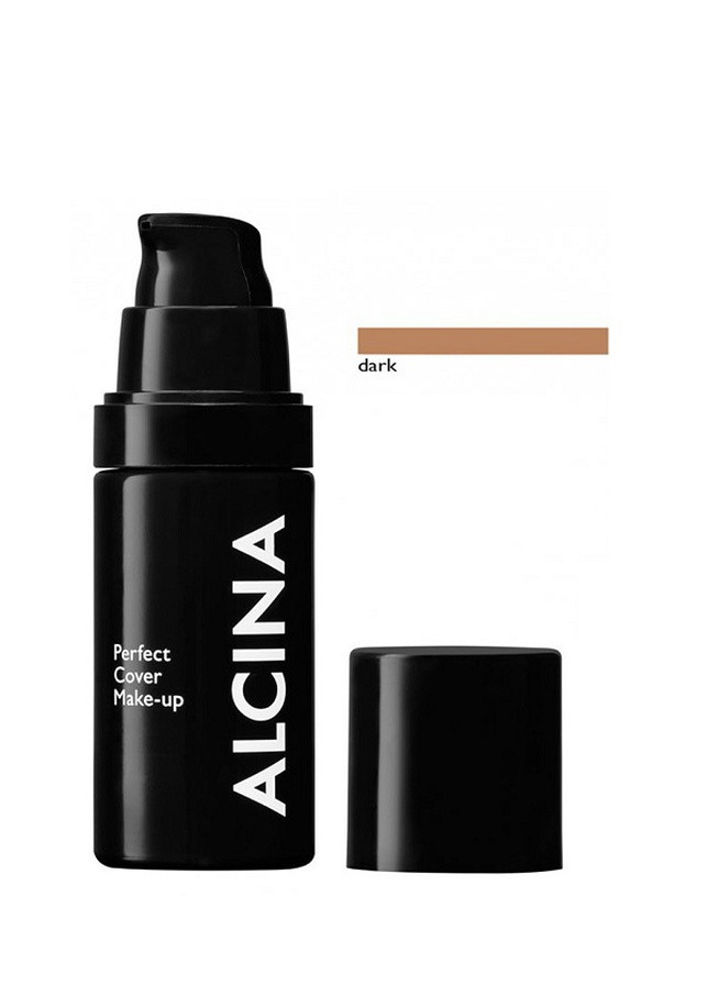 Тональный крем для стойкого макияжа dark 30 мл Make-up Alcina perfect cover (256974607)