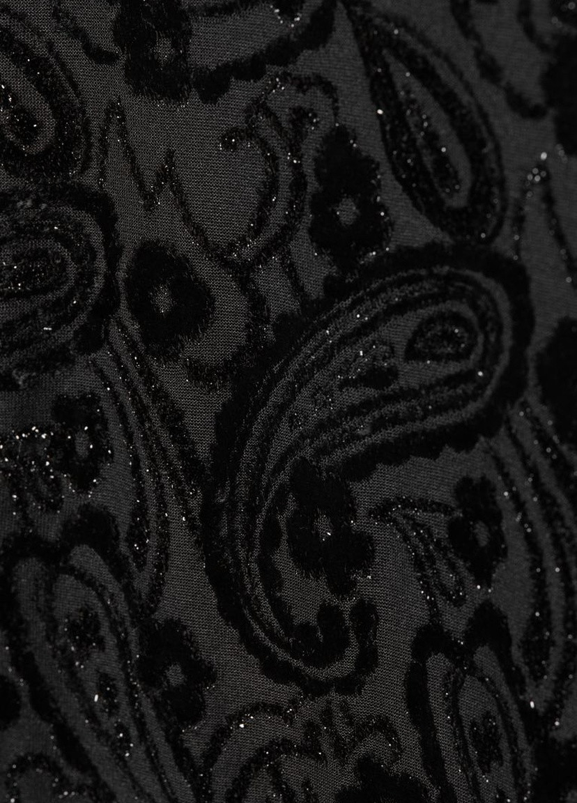 Черное вечернее платье H&M с рисунком
