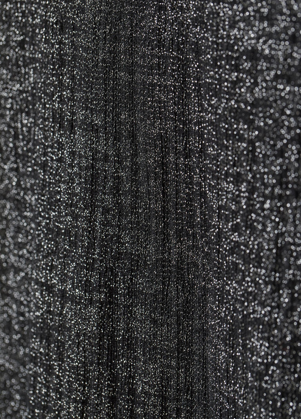 Черное вечернее платье вязаное H&M однотонное