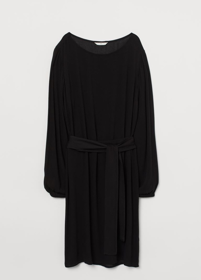 Чорна кежуал сукня H&M однотонна
