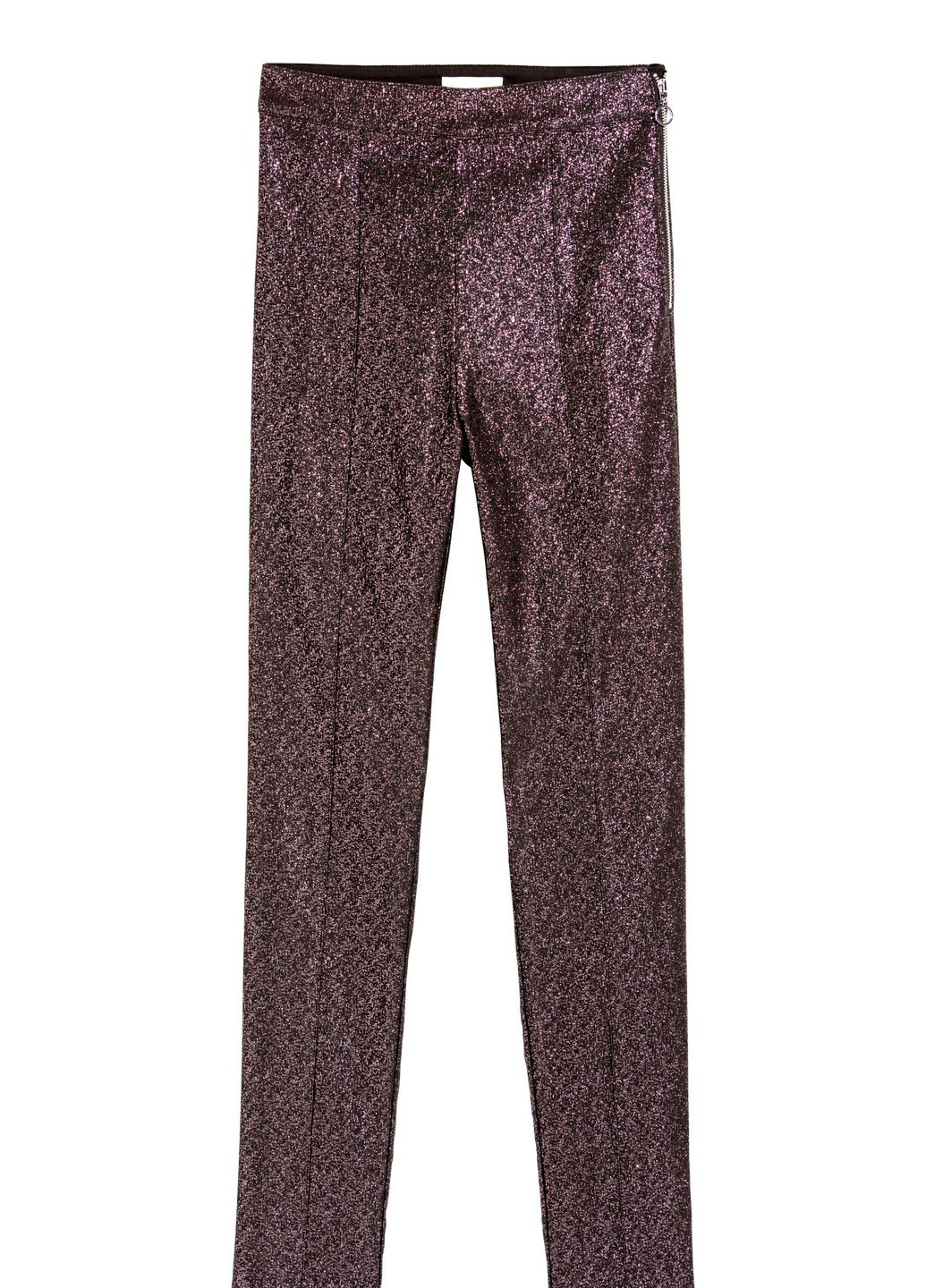 Темно-пурпурные нарядные демисезонные брюки H&M