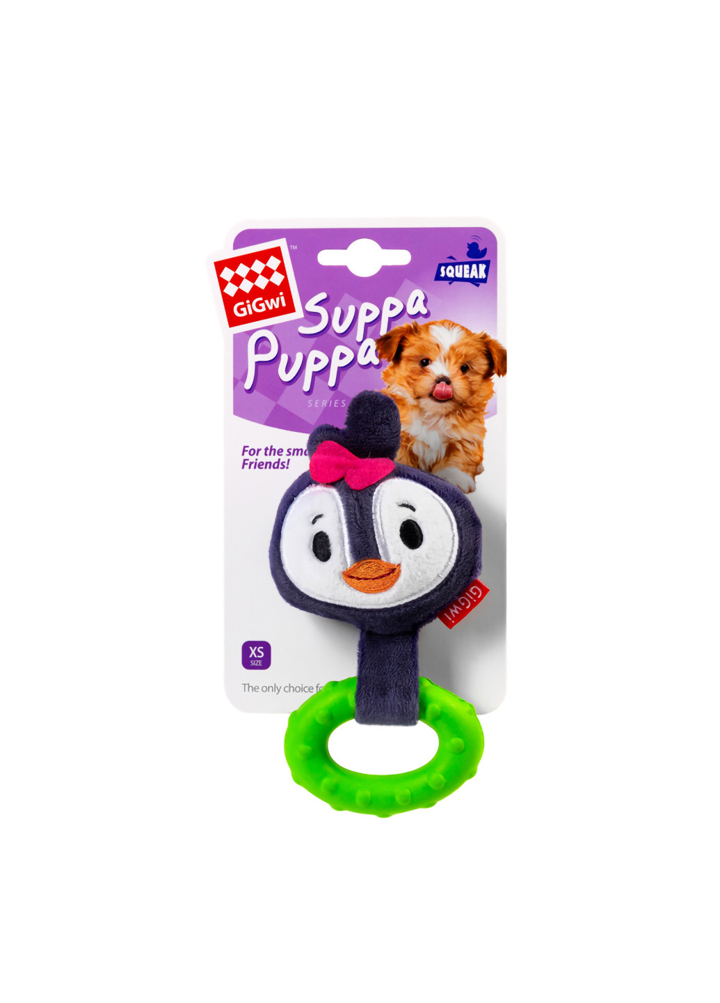 Іграшка для собак Пінгвін з пищалкою 15 см GiGwi (257049739)