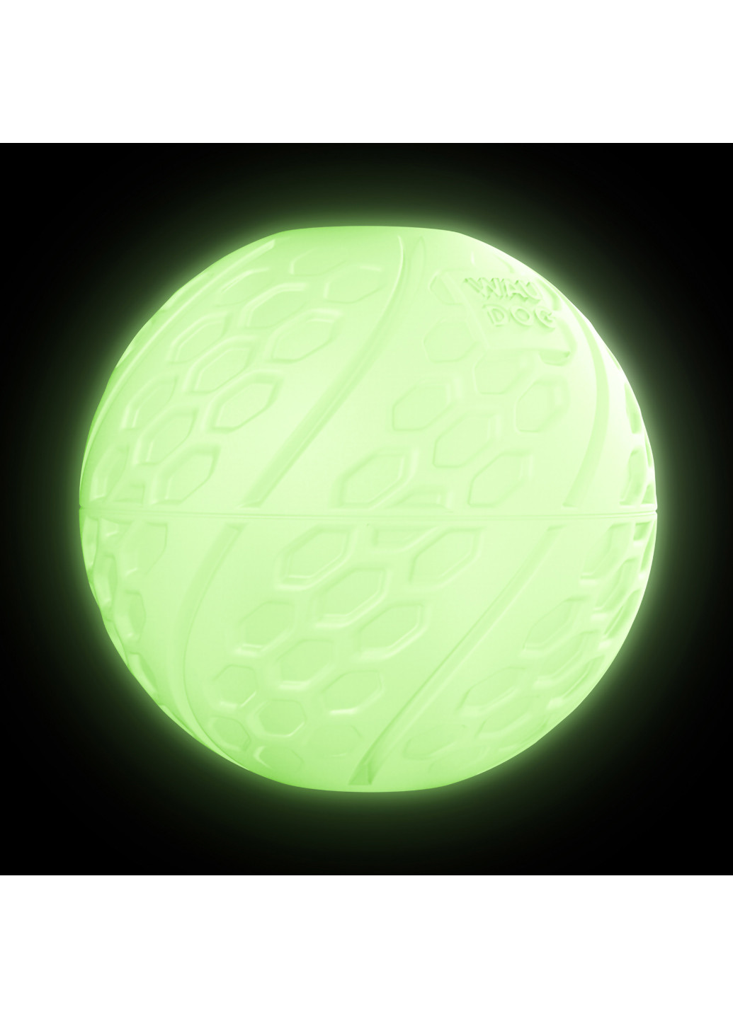 Мячик светонакопительный с отверстием для лакомств 7 см WAUDOG (257049035)