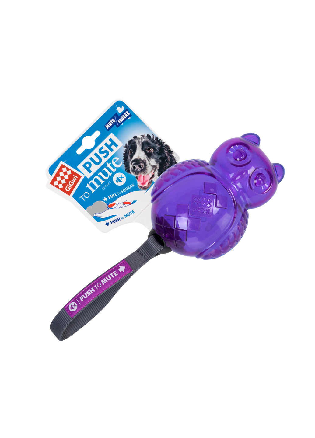 Игрушка для собак Сова с отключаемой пищалкой 14 см GiGwi (257048750)